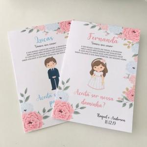 Convites em geral (Casamento/aniversário) Papel 230g ou superior     